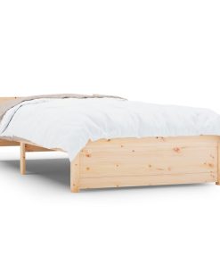 Okvir za krevet od masivnog drva 90 x 200 cm