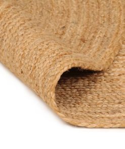 Ukrasni pleteni tepih od jute 180 cm okrugli