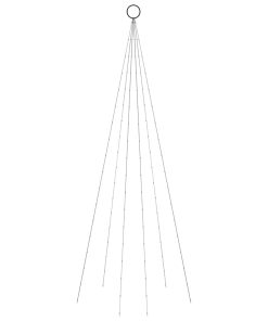 Božićno drvce na stijegu 108 LED žarulja hladne bijele 180 cm