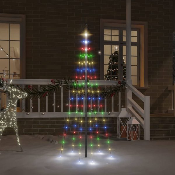 Božićno drvce na stijegu 108 LED žarulja šarene 180 cm