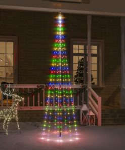 Božićno drvce na stijegu 310 LED žarulja šarene 300 cm