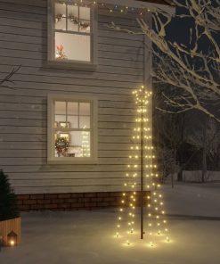 Božićno drvce sa šiljkom i 108 LED žarulja tople bijele 180 cm