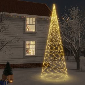 Božićno drvce sa šiljkom i 3000 LED žarulja tople bijele 800 cm