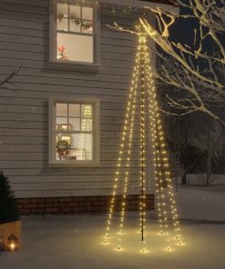 Božićno drvce sa šiljkom i 310 LED žarulja tople bijele 300 cm