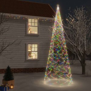Božićno drvce sa šiljkom šareno s 3000 LED žarulja 800 cm