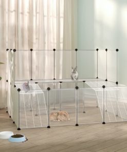 Kavez za male životinje prozirni 143 x 107 x 93 cm PP i čelik