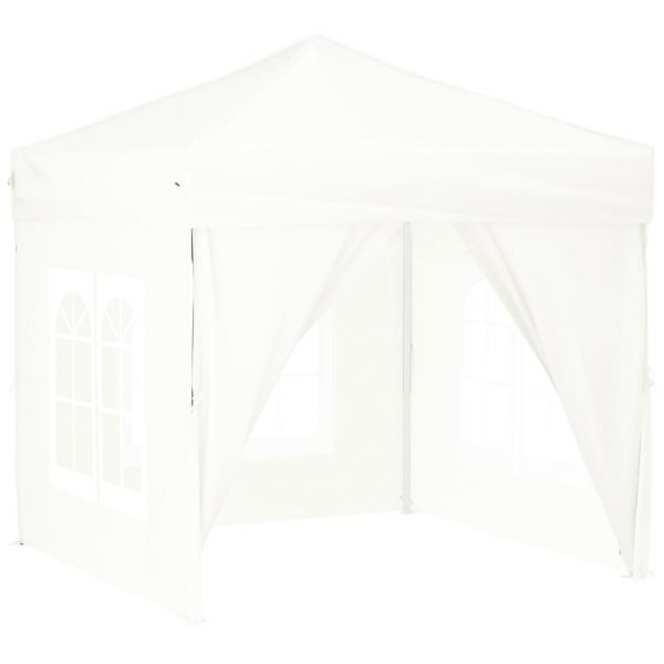 Sklopivi šator za zabave s bočnim zidovima 2 x 2 m bijeli
