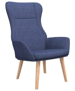 Stolica za opuštanje od tkanine plava