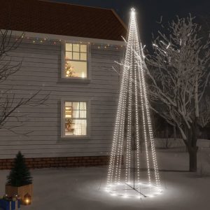 Stožasto božićno drvce hladno bijelo 1134 LED žarulje 230x800cm