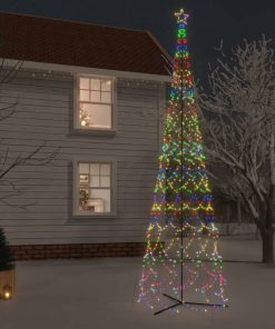 Stožasto božićno drvce šareno 3000 LED žarulja 230 x 800 cm