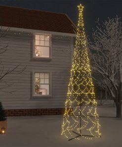 Stožasto božićno drvce toplo bijelo 3000 LED žarulja 230x800 cm