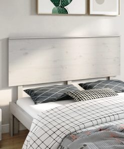 Uzglavlje za krevet bijelo 164x6x82
