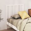 Uzglavlje za krevet bijelo 96 x 4 x 100 cm od masivne borovine