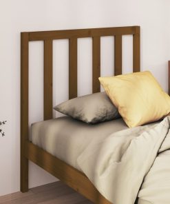 Uzglavlje za krevet boja meda 81 x 4 x 100 cm masivna borovina