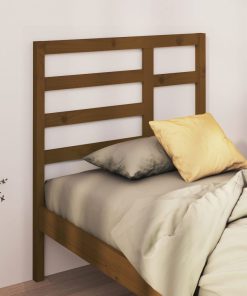Uzglavlje za krevet boja meda 81 x 4 x 104 cm masivna borovina
