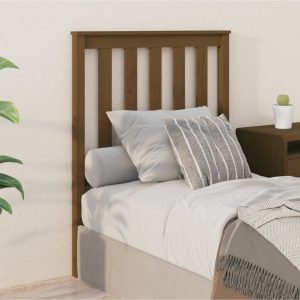 Uzglavlje za krevet boja meda 81 x 6 x 101 cm masivna borovina