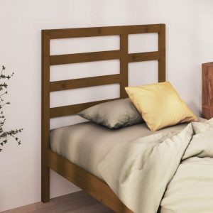 Uzglavlje za krevet boja meda 96 x 4 x 104 cm masivna borovina