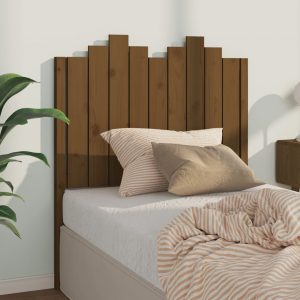 Uzglavlje za krevet boja meda 96 x 4 x 110 cm masivna borovina