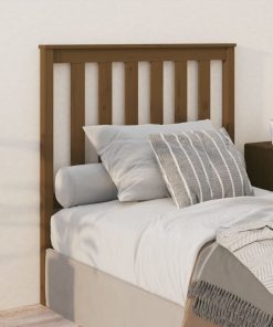 Uzglavlje za krevet boja meda 96 x 6 x 101 cm masivna borovina