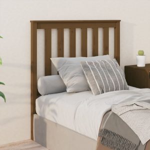 Uzglavlje za krevet boja meda 96 x 6 x 101 cm masivna borovina