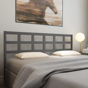 Uzglavlje za krevet sivo 185