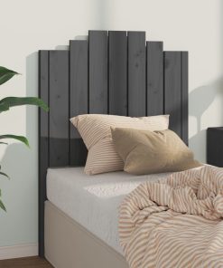 Uzglavlje za krevet sivo 81 x 4 x 110 cm od masivne borovine