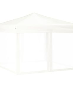 Sklopivi šator za zabave s bočnim zidovima 3 x 3 m bijeli