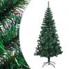 Umjetno božićno drvce s obojenim vrhovima zeleno 180 cm PVC
