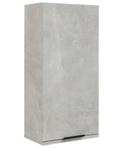 Zidni kupaonski ormarić siva boja betona 32 x 20 x 67 cm