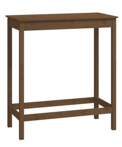 Barski stol smeđa boja meda 100x50x110 cm od masivne borovine