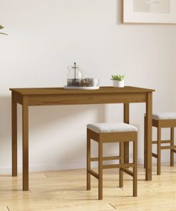 Blagovaonski stol boja meda 110 x 55 x 75 cm masivna borovina
