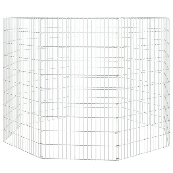 Kavez za zečeve s 8 panela 54 x 100 cm od pocinčanog željeza