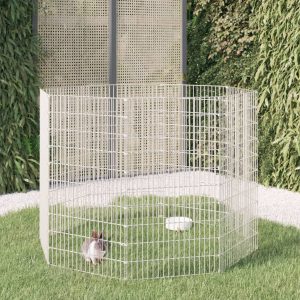 Kavez za zečeve s 8 panela 54 x 100 cm od pocinčanog željeza