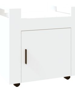 Kolica za radni stol bijela 60x45x60 cm od konstruiranog drva