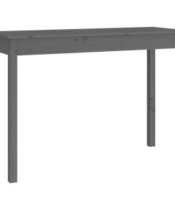 Konzolni stol sivi 110 x 40 x 75 cm od masivne borovine
