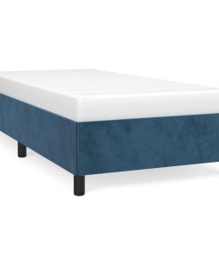 Okvir za krevet tamnoplavi 80x200 cm baršunasti