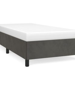 Okvir za krevet tamnosivi 80x200 cm baršunasti