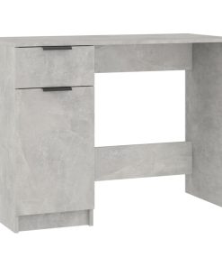 Radni stol boja betona 100 x 50 x 75 cm od konstruiranog drva