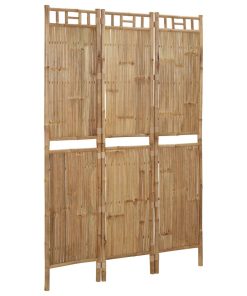 Sobna pregrada s 3 panela od bambusa 120 x 180 cm