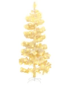 Spiralno božićno drvce sa stalkom LED bijelo 180 cm PVC