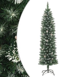 Umjetno usko božićno drvce sa stalkom 240 cm PVC
