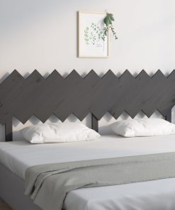 Uzglavlje za krevet sivi 196x3x80