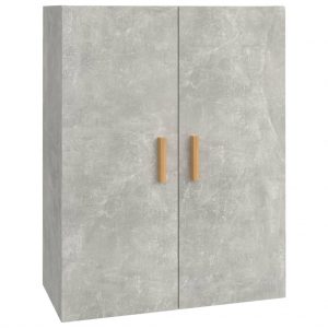 Viseći zidni ormarić siva boja betona 69