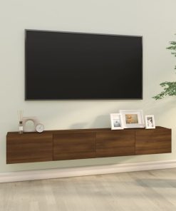 Zidni TV ormarići 2 kom boja hrasta 100 x 30 x 30 cm drveni