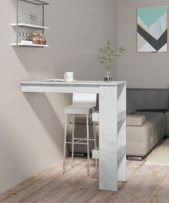 Zidni barski stol boja betona 102x45x103