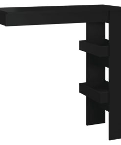 Zidni barski stol crni 102 x 45 x 103