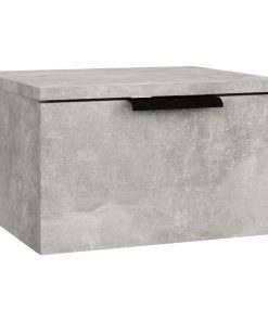 Zidni noćni ormarić siva boja betona 34 x 30 x 20 cm