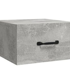Zidni noćni ormarić siva boja betona 35 x 35 x 20 cm