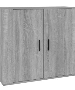 Komoda sivog hrasta sonome 80x33x70 cm od konstruiranog drva