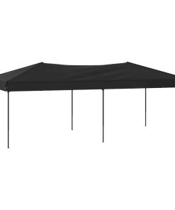 Sklopivi šator za zabave 3 x 6 m crni